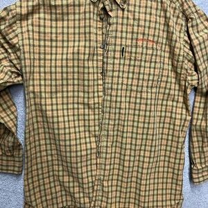Phat farm Plaid Button-Up Shirt‎ -Brown
